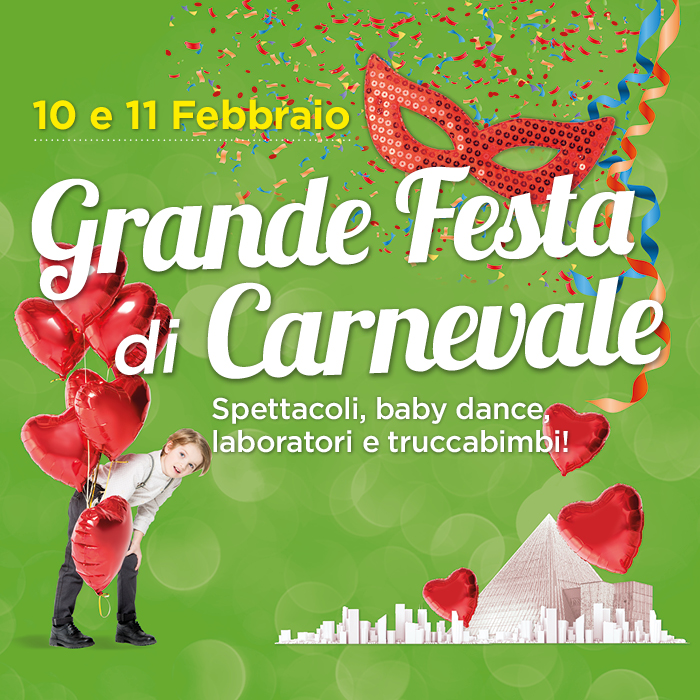 A Città Fiera arriva il Grande Carnevale, sabato 10 e domenica 11 febbraio